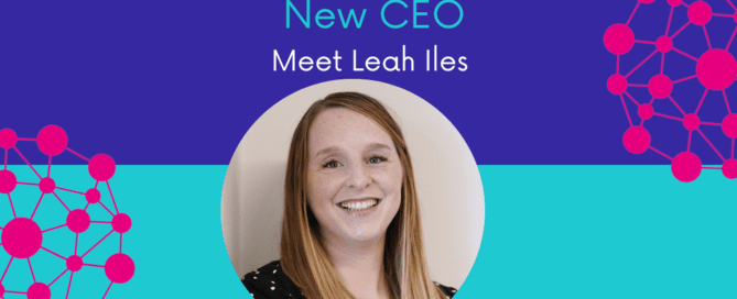 Smiling, Leah Iles the new CEO of Mdeducational