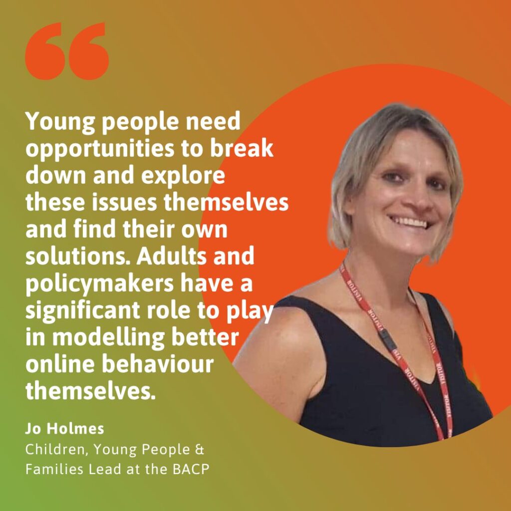 Jo Holmes -Children, Young People & Families Lead at the BACP