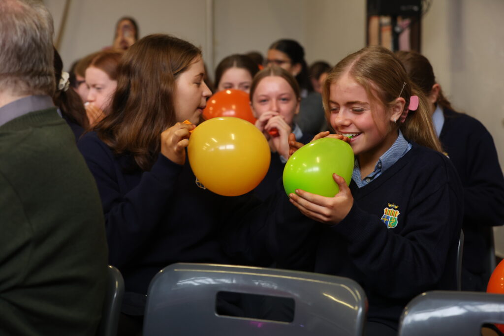 Mount St Michael Secondary School student participating in Aishah Akorede's keynote activity at mdeducational foundation's Ireland launch event