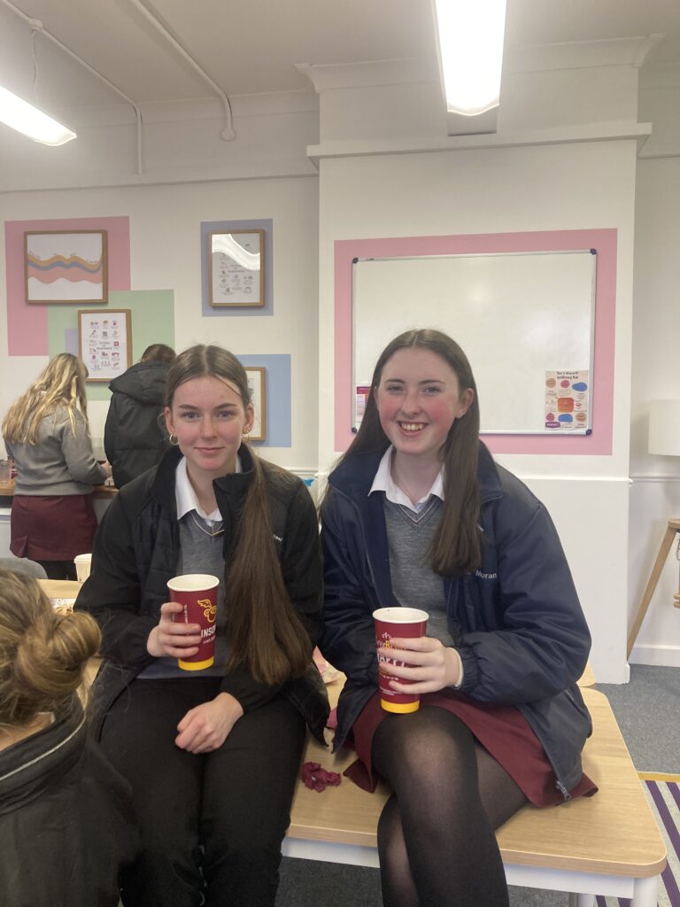 Student using the Ber's Warmth Wellbeing Hub at Mount St Michael Secondary School