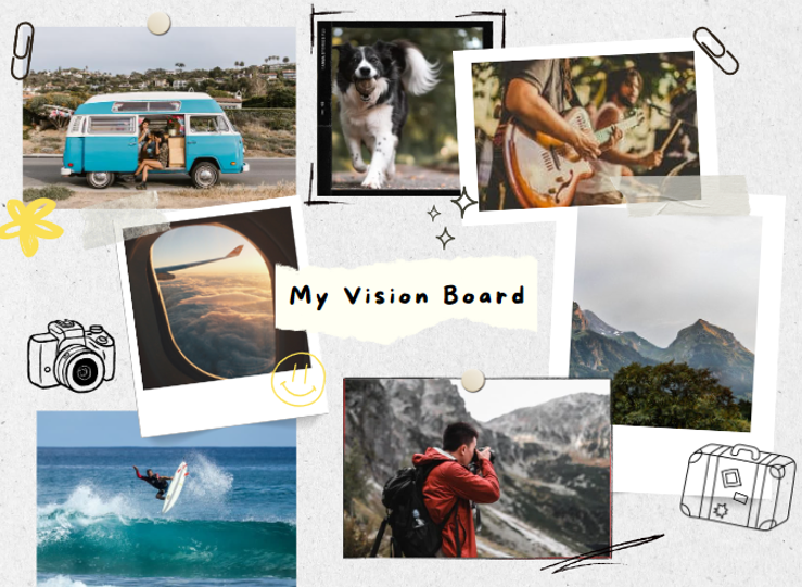 Vision board workshop to support young people build hope for the future